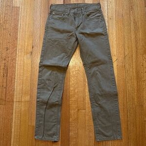 Levi's 513 Men's Khaki Straight Jeans